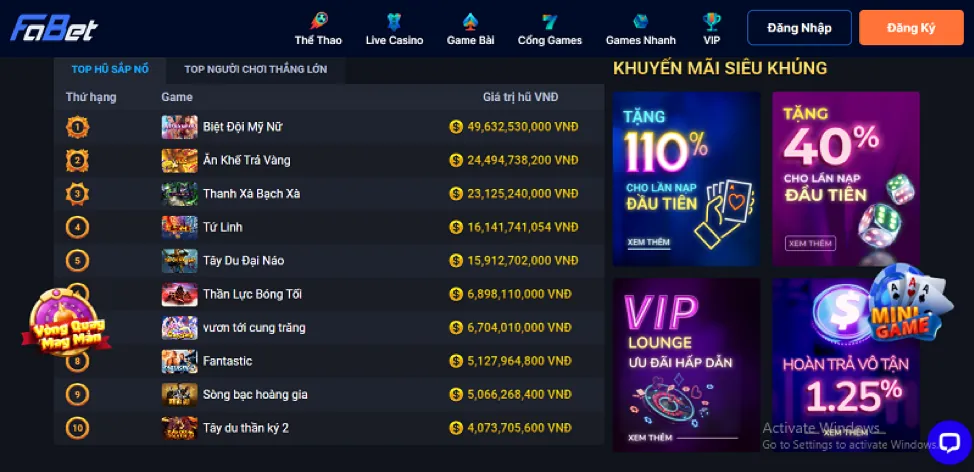 Giới thiệu về nền tảng casino trực tuyến 98win58 Khuyến Mãi